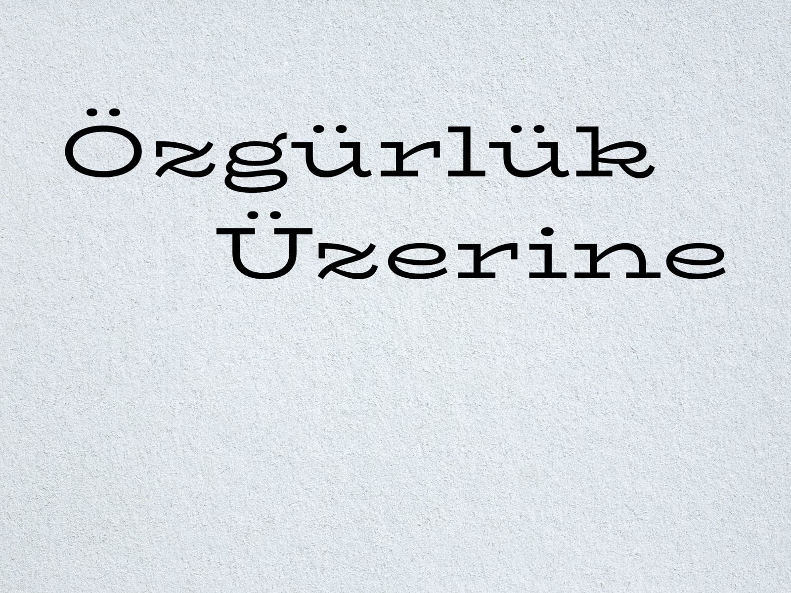 Özgürlük Üzerine